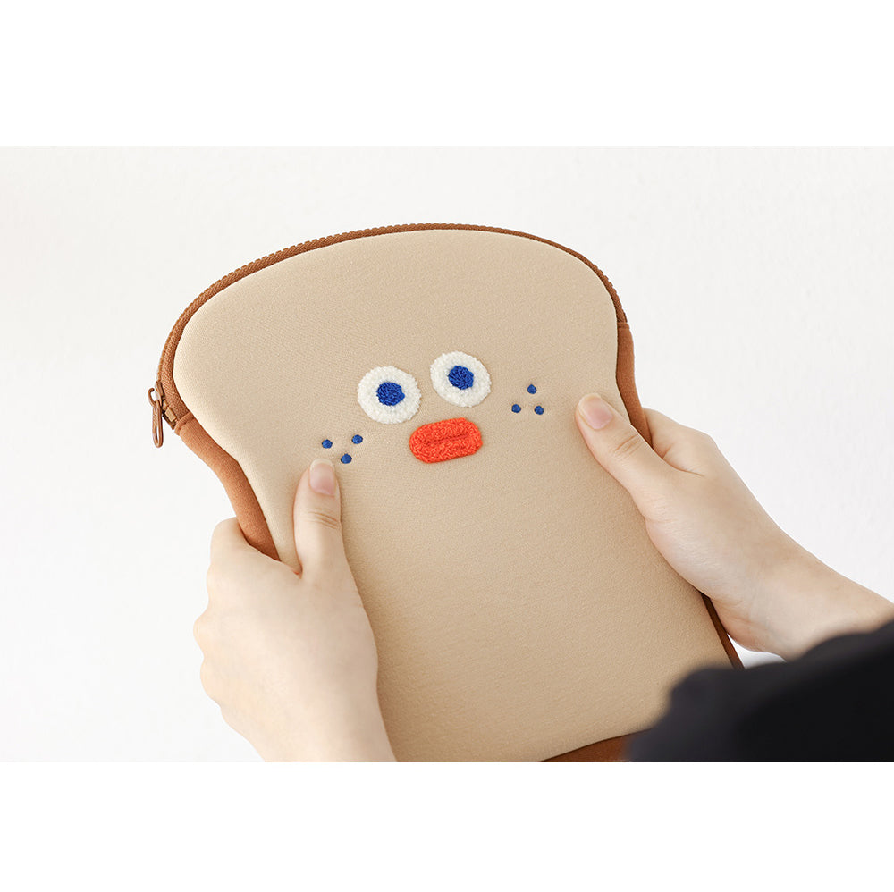 Brunch Brother 9 inch ipad pouch, toast design, soft