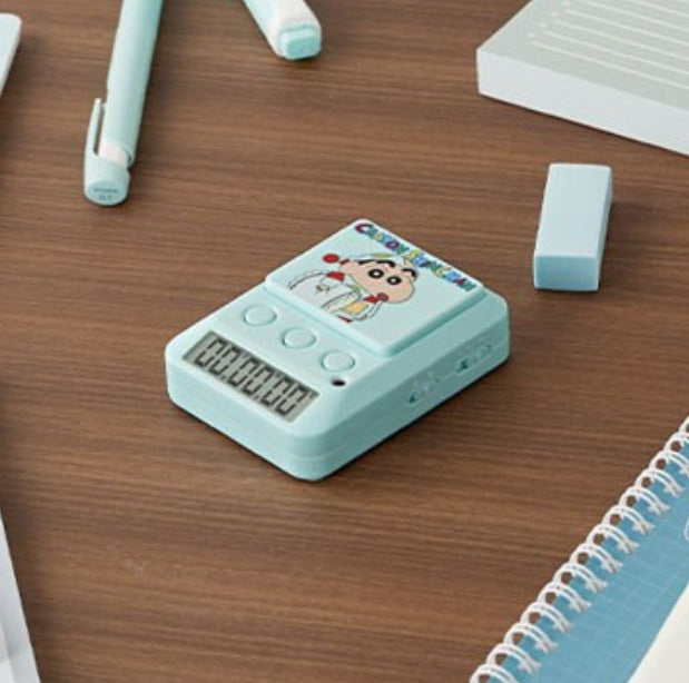 Crayon Shinchan Dretec Timer Watch Stopwatch LED Alarm Portable Clock Study Cook