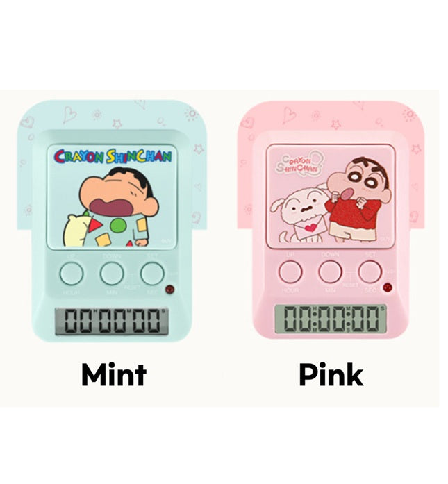 Crayon Shinchan Dretec Timer Watch Stopwatch LED Alarm Portable Clock Study Cook