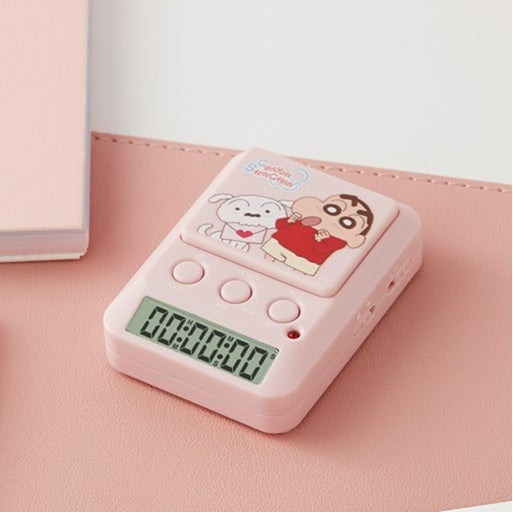 Crayon Shinchan Dretec Timer Watch Stopwatch LED Alarm Portable Clock Study Cook