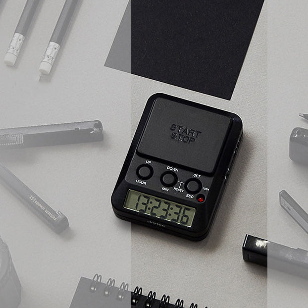DRETEC T-580 Timer Watch Stopwatch LED Alarm Portable Clock Study Cook