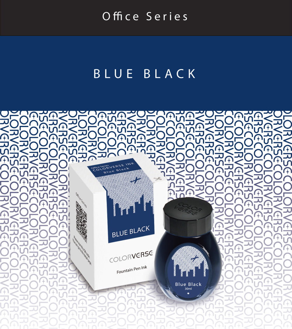 Colorverse Fountain Pen Ink Office Series Blue Black Color