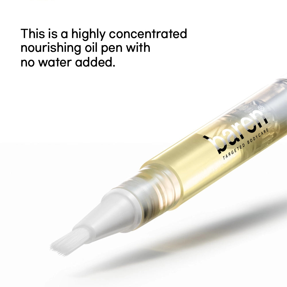 baren Nail and Cuticle Care Essence Oil Pen K-Beauty (2EA) | Korean Nail Care Brand - this is a highly concentrated nourishing oil pen with no water added.