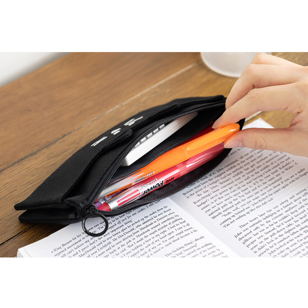 Brunch Brother Foldable Pen Case Pencil Case Pouch Zipper Mesh Pocket Pen Pouch Kitty