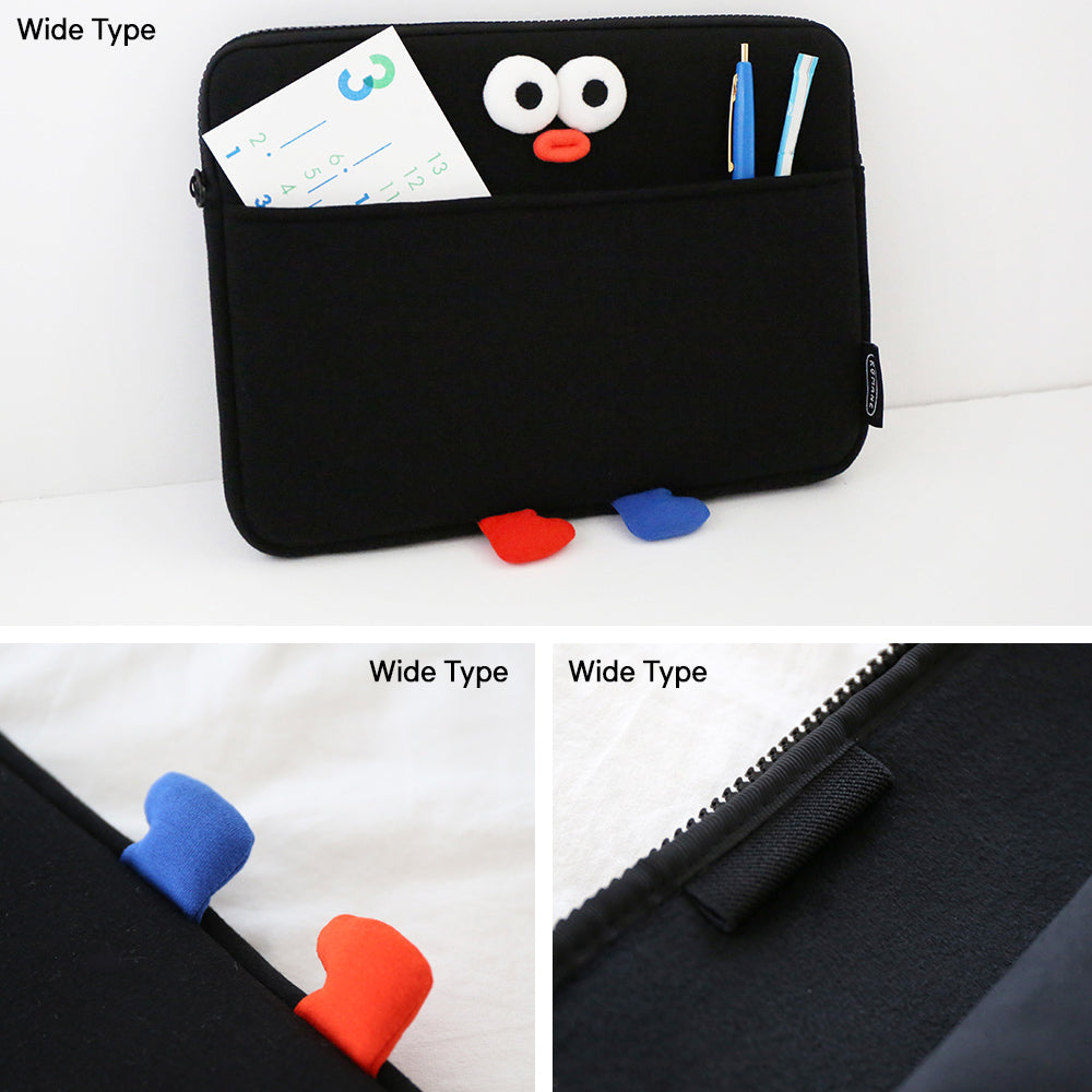 Brunch Brother PomPom 11inch iPad Tablet Laptop Soft Pouch Wide Slim - wide type