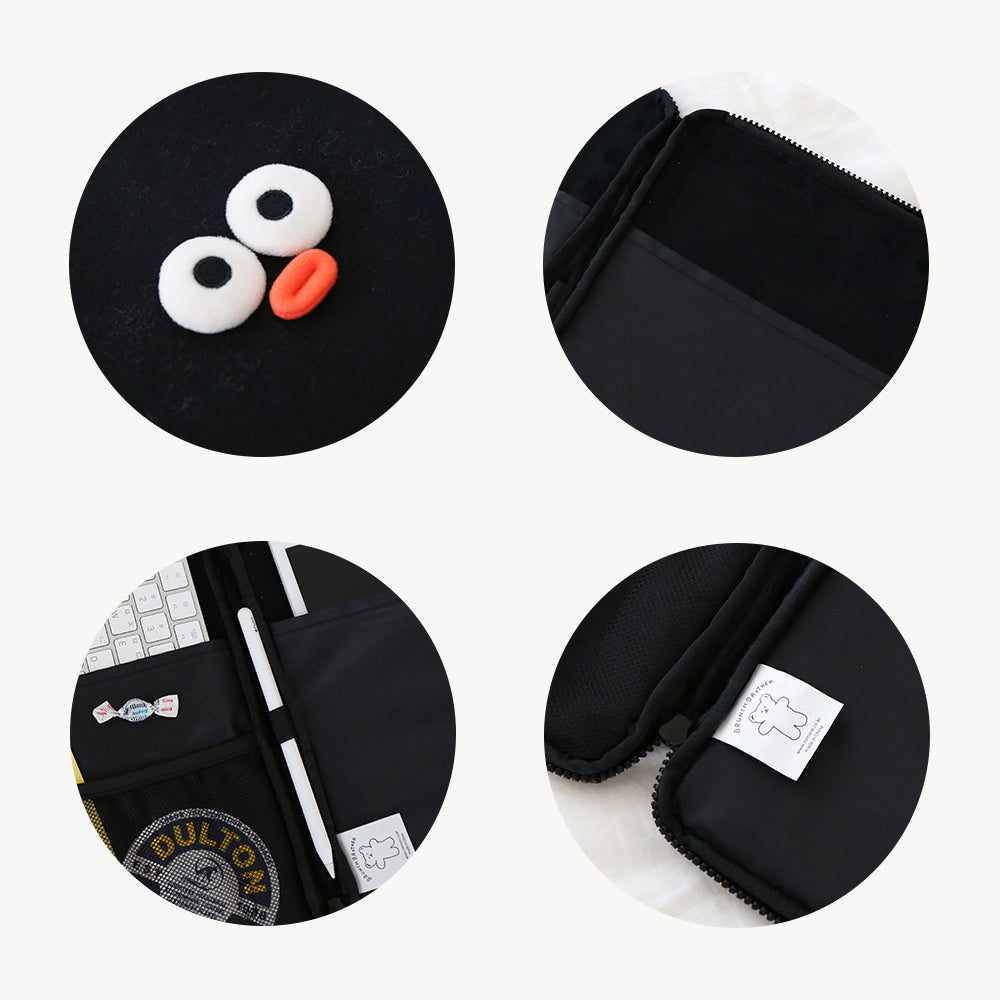 Brunch Brother PomPom 11inch iPad Tablet Laptop Soft Pouch Wide Slim