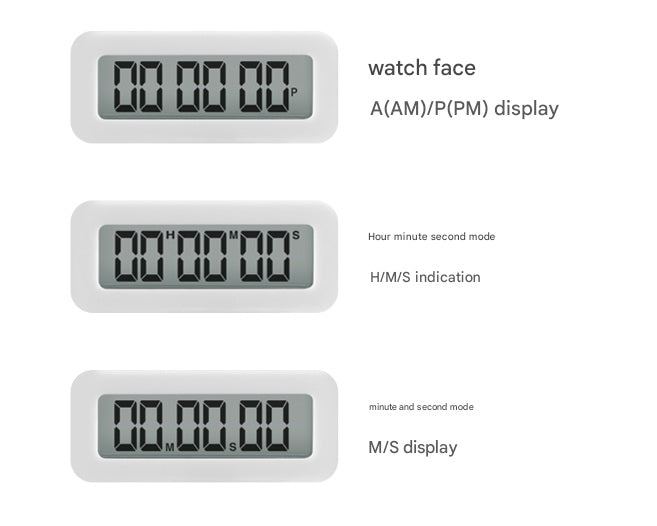 DRETEC T-186 Timer Watch Stopwatch LED Alarm Portable Clock Yellow Color - watch mode