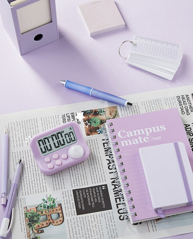 DRETEC T-606 Timer Watch Stopwatch LED Alarm Sound Portable Clock Study