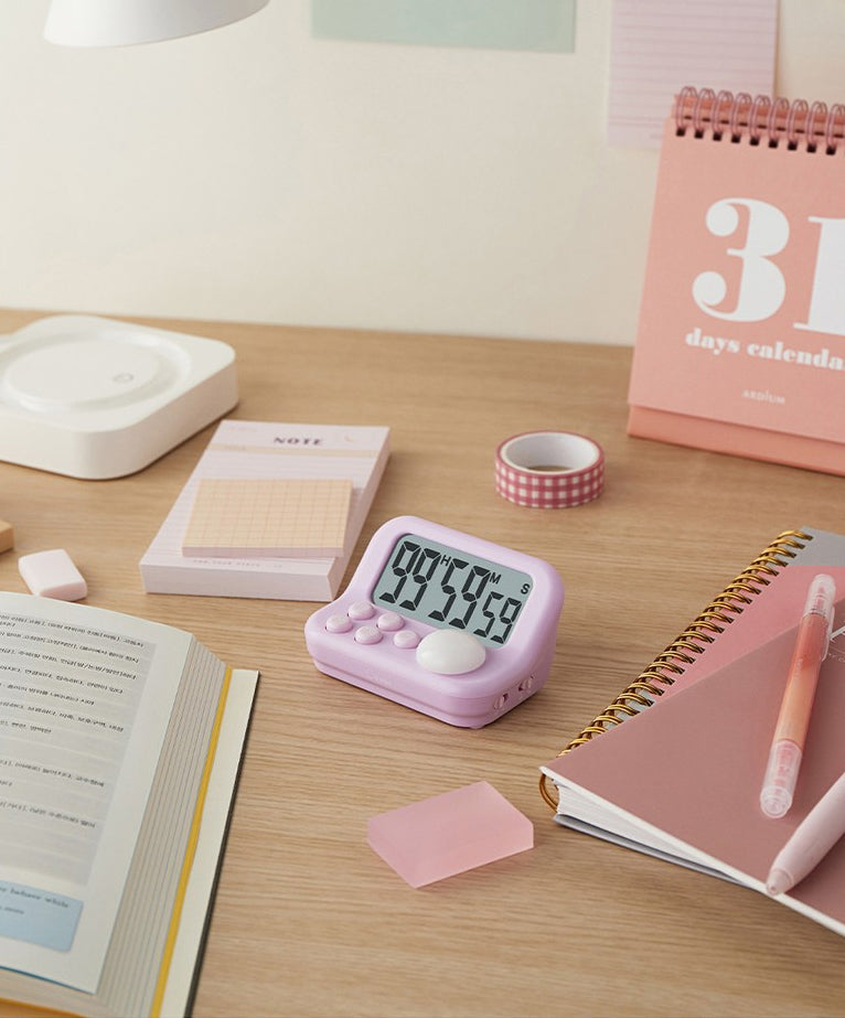 DRETEC T-606 Timer Watch Stopwatch LED Alarm Sound Portable Clock Study