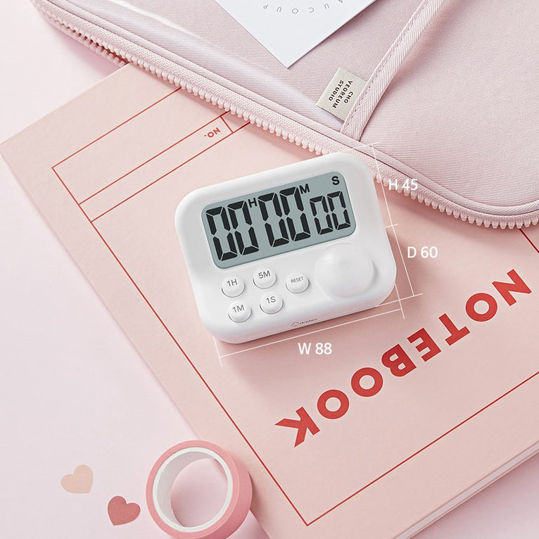 DRETEC T-606 Timer Watch Stopwatch LED Alarm Sound Portable Clock Study