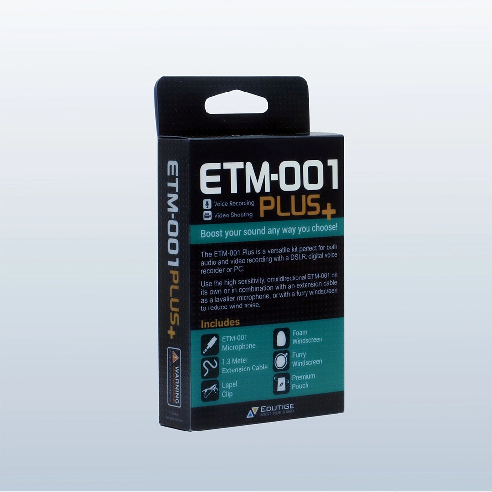 edutige microphone etm-001 plus, package