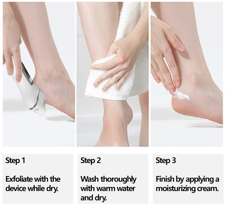 Face Factory Electric Foot Callus Remover, UV Rechargeable Exfoliator