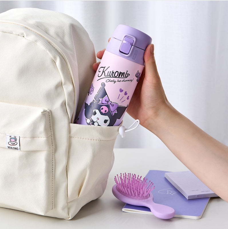 LocknLock New School Fit Sanrio Characters One-Touch Tumbler. Kuromi.