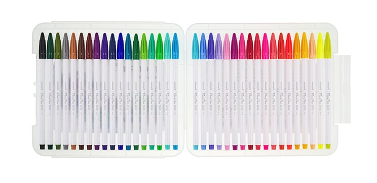 Monami Plus Pen 3000 36 Assorted Color Felt Tip Pen Water Based Ink