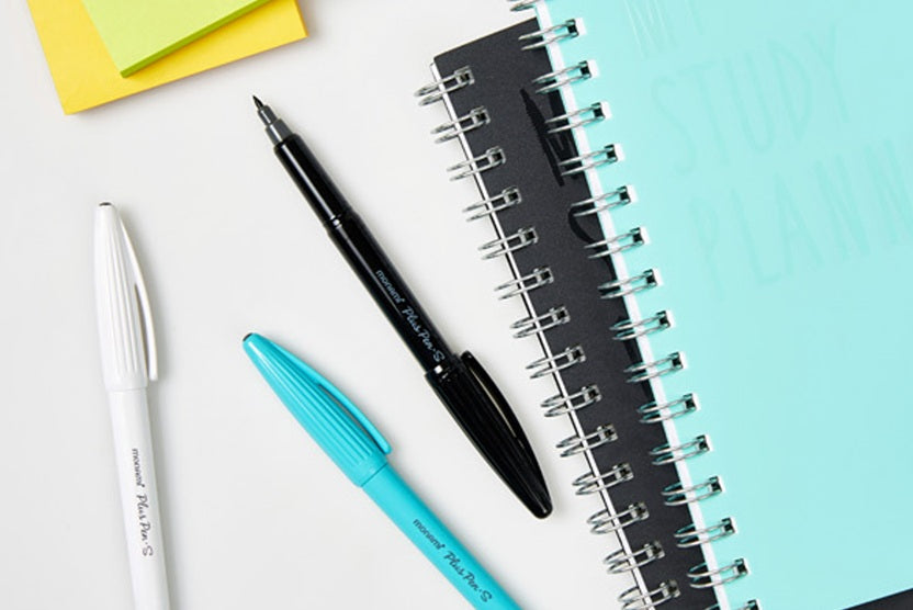 Monami Plus Pen S Mint Body - Black Ink - Pack of 12 Pen