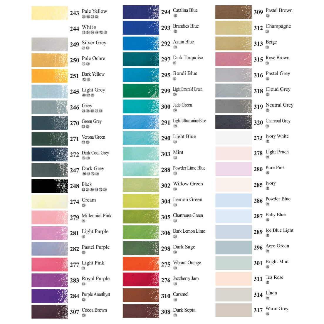 mungyo gallery artists soft oil pastel 120 color set wood box, color chart rest