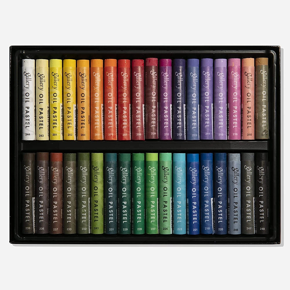 mungyo gallery artists soft oil pastel 36 color set, inside