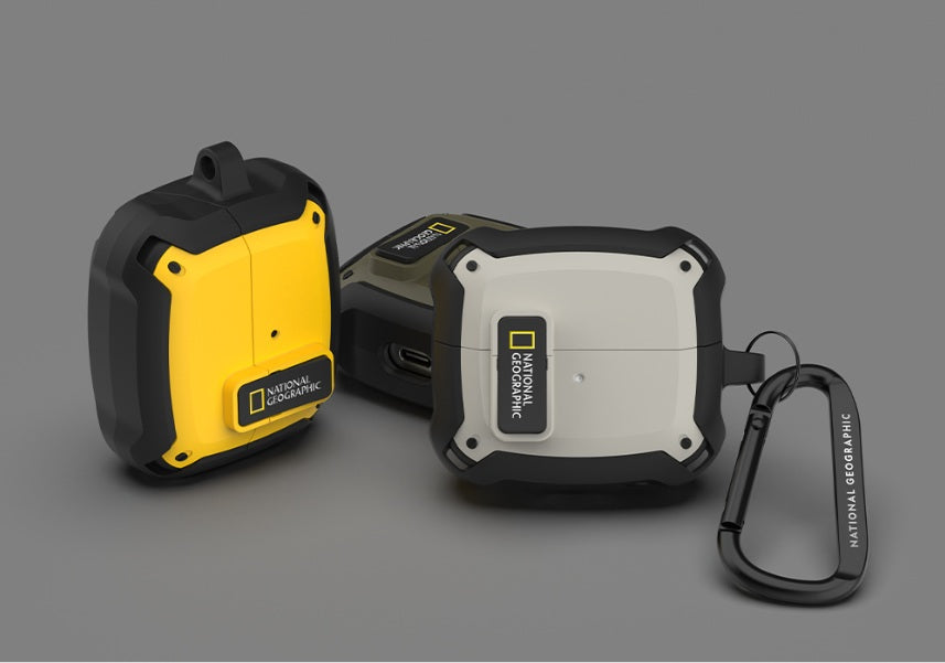 National Geographic Galaxy Buds3/Buds3 Pro Rugged Bumper Lock Case