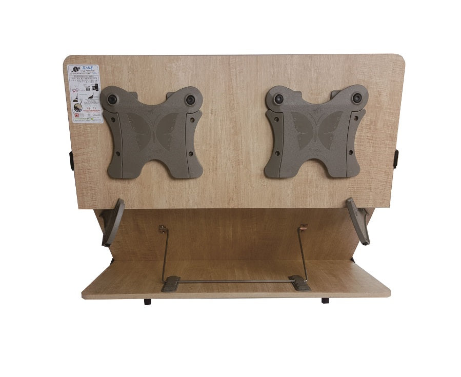 NICE 204D Book Stand 2 Tier Wood Reading Holder Desk Bookstand Bible Cookbook