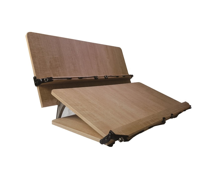 NICE 204D Book Stand 2 Tier Wood Reading Holder Desk Bookstand Bible Cookbook