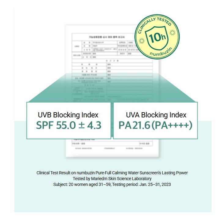 Numbuzin No. 1 Clear Filter Sun Essence (SPF50+ PA++++) 50mL*2ea