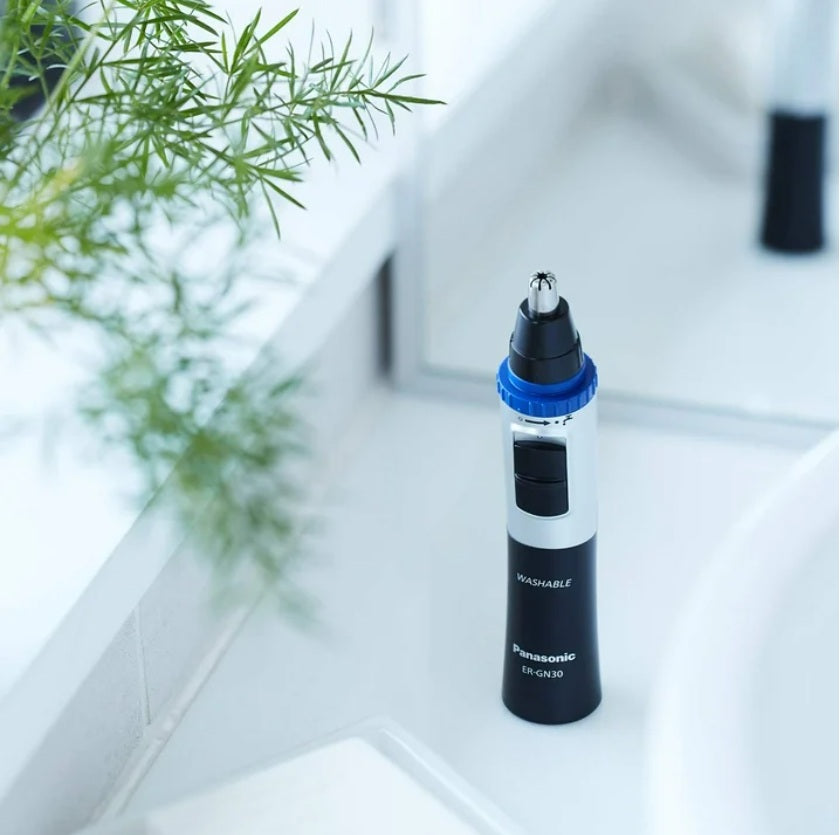 Panasonic ER-GN30-K Nose Hair Trimmer with Vortex Cleaning System