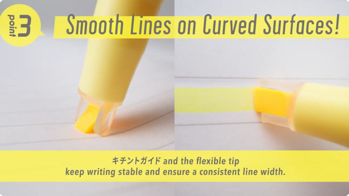 Pilot Kire-Na Highlighter 5 Colors Set Double end Side tip