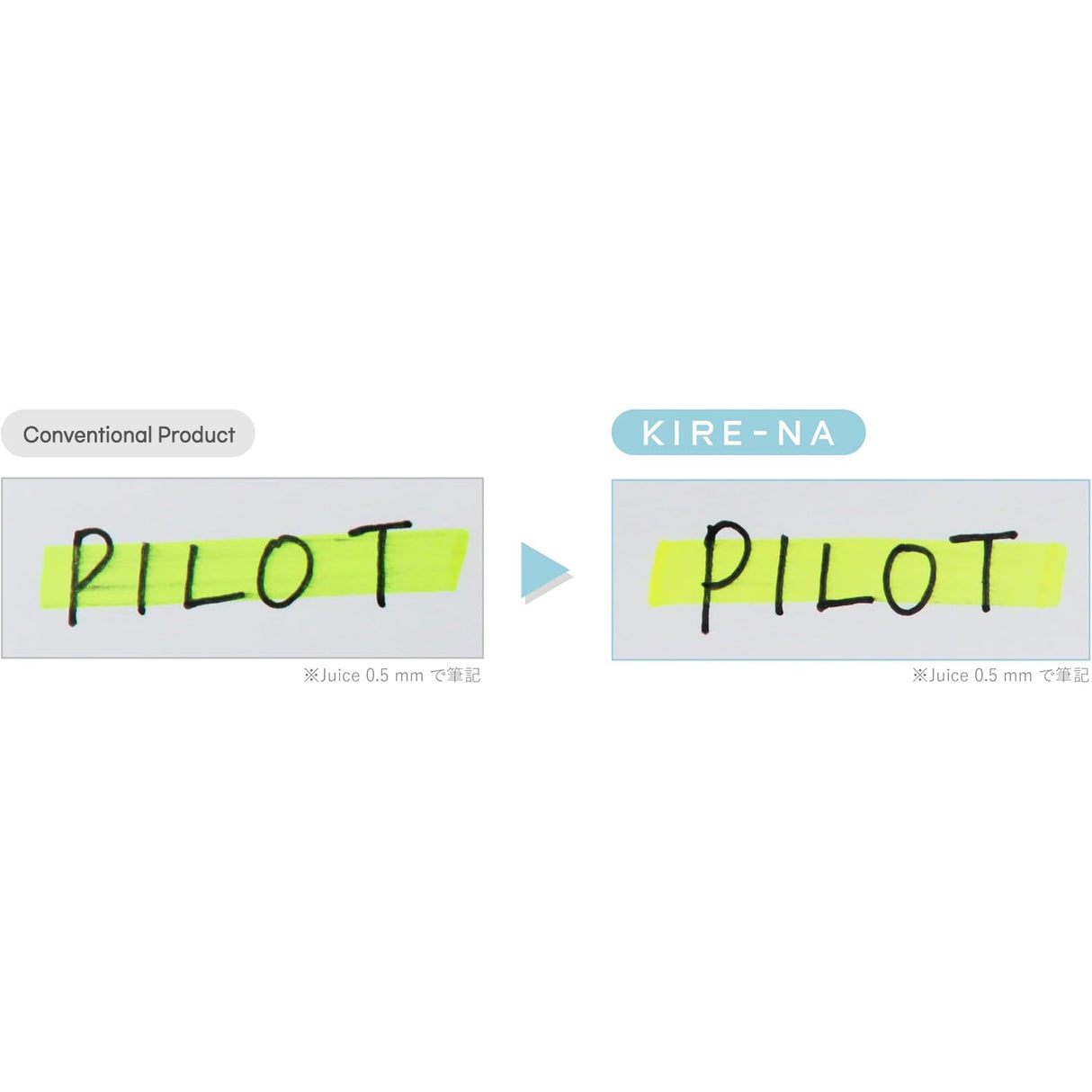 Pilot Kire-Na Highlighter 5 Colors Set Double end Side tip