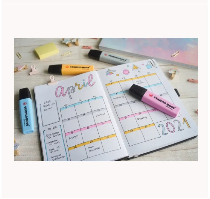 STABILO Highlighter Boss Pastel 6 Color Set
