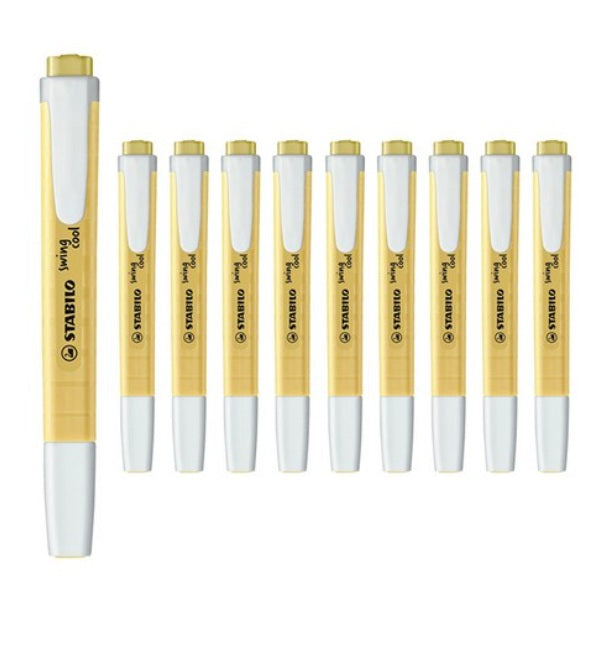STABILO Highlighter swing cool Pastel - Milky Yellow (10pcs)
