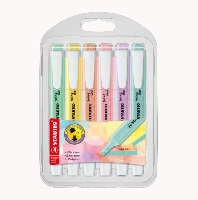 STABILO Highlighter swing cool Pastel - Pack of 6