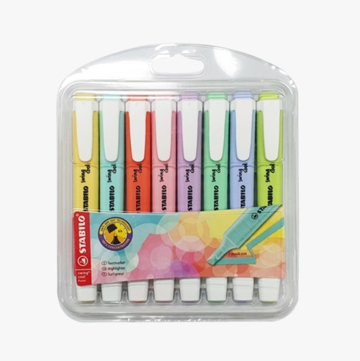STABILO Highlighter swing cool Pastel - Pack of 8