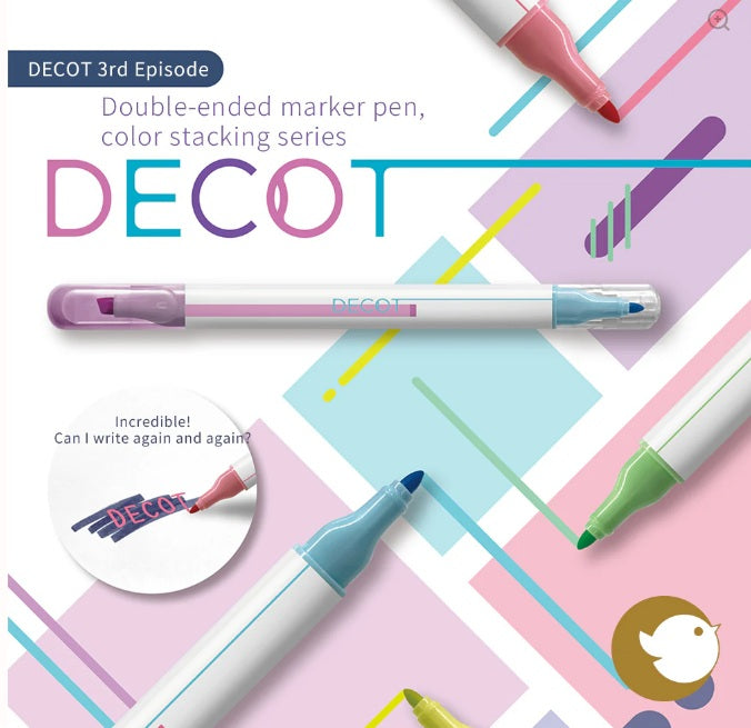 Sun-star DECOT3 Overlay twin color marker pen
