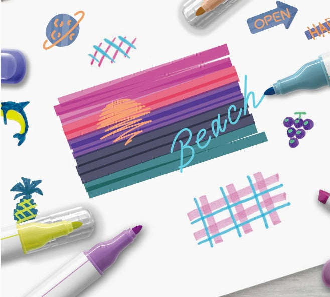 Sun-star DECOT3 Overlay twin color marker pen