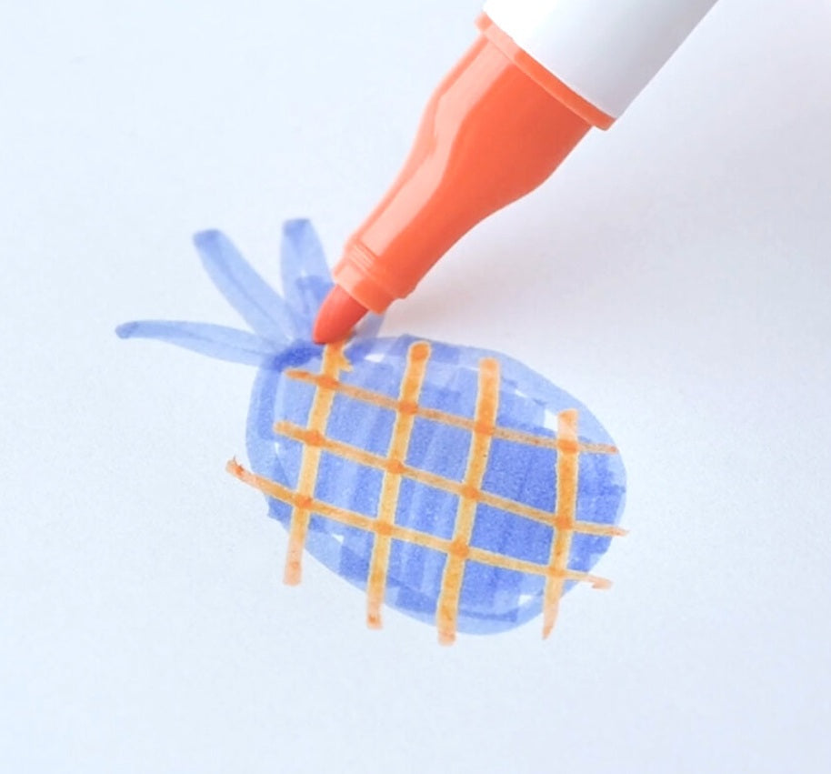 Sun-star DECOT3 Overlay twin color marker pen