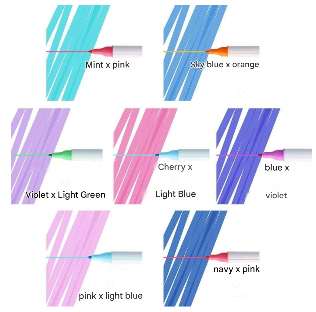 Sun-star DECOT3 Overlay twin color marker pen