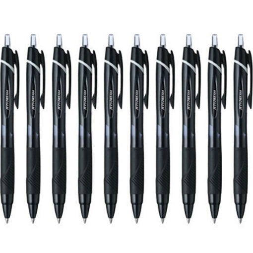 Uni-ball Jetstream Retractable Ballpoint Pen 0.7mm 10pcs Black