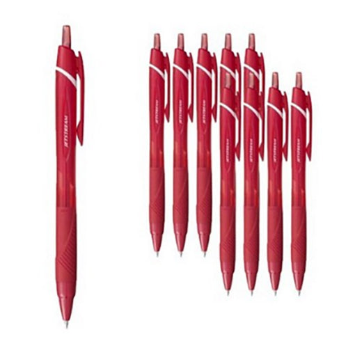 Uni-ball Jetstream Retractable Ballpoint Pen 0.7mm 10pcs Red