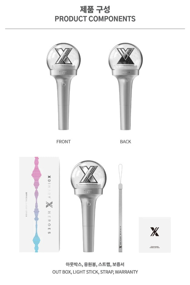 XDINARY Heroes Official Villains Fanlight Light Stick With Photo Cards