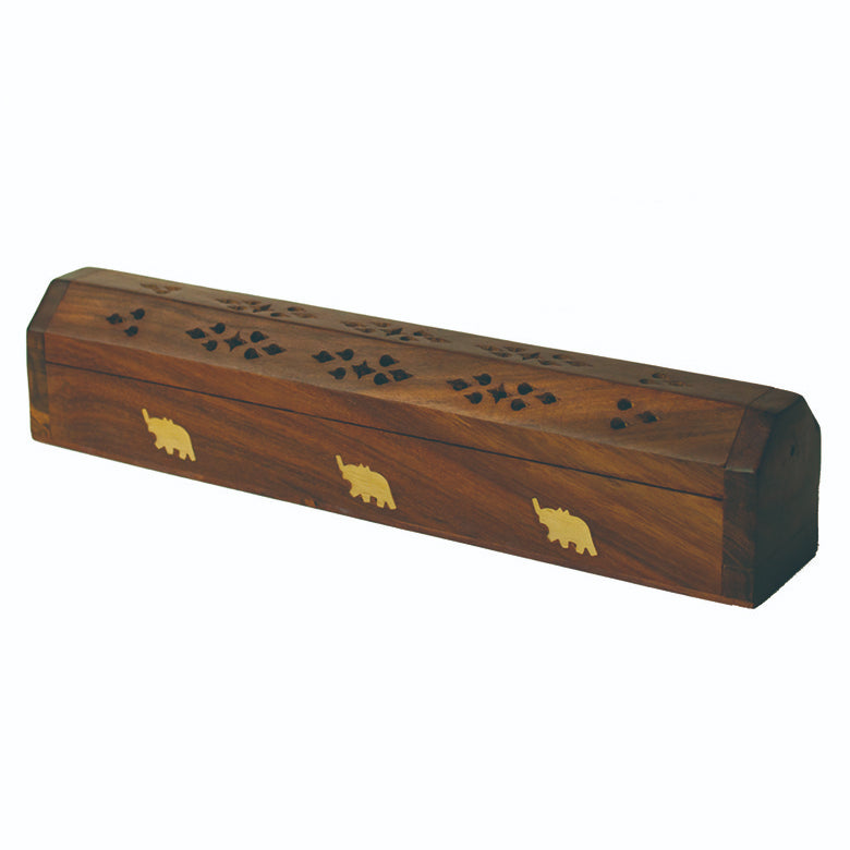 Wood Incense Stick Holder Storage Incense Cone Holder 11.8 Inch