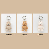 DONATDONAT Cozy Bear Silicone 3D Keyring Keychain Bag Pendant Gift