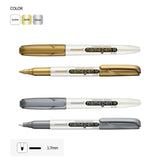 Monami Name Pen Medium 1.7mm Nib Gold Silver Permanent Marker Dozen