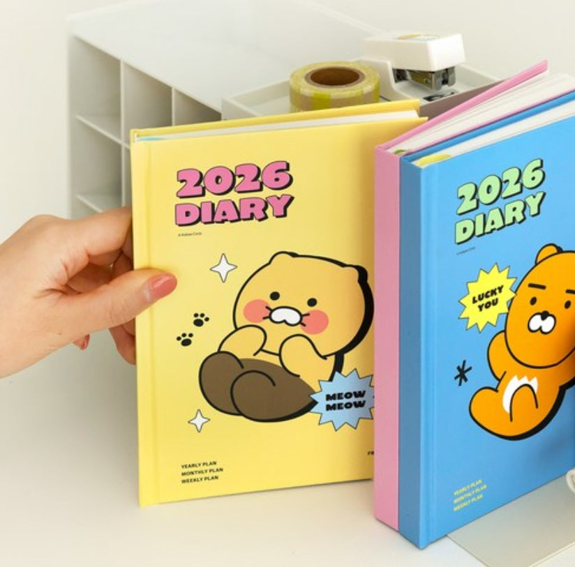 Kakao Friends 2026 Hardcover Monthly & Weekly Planner