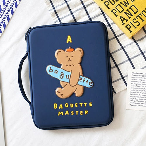 Brunch Brother iPad Tablet Baguette Bear EVA Hard Pouch Sleeve Case