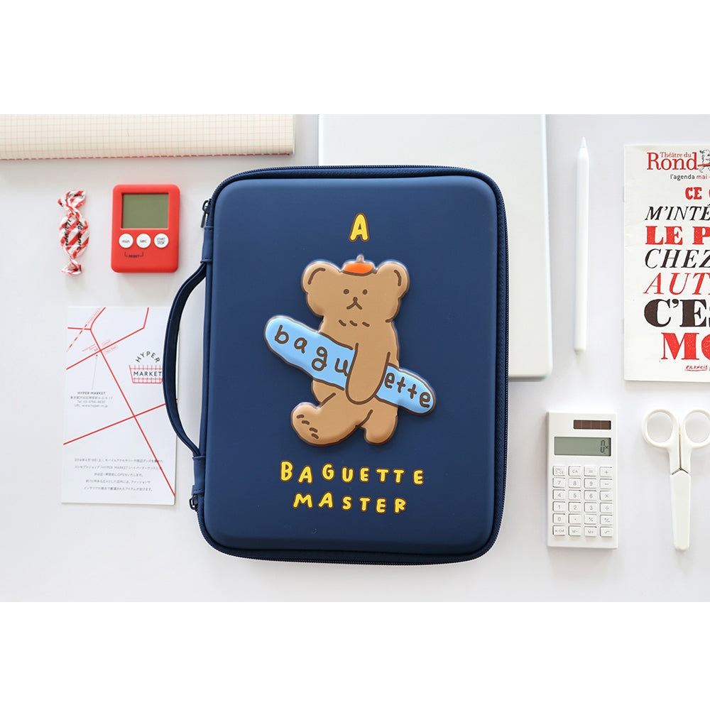 Brunch Brother iPad Tablet Baguette Bear EVA Hard Pouch Sleeve Case