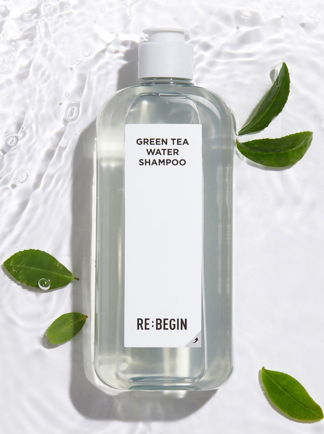 RE:BEGIN Green Tea Water Shampoo 320ml Vegan Clean by Moremo K-Beauty