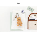 DONATDONAT Cozy Bear Silicone 3D Keyring Keychain Bag Pendant Gift