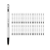 Monami BP 153 Retractable Ballpoint Pen Fine Point 0.7mm Black 60PCS