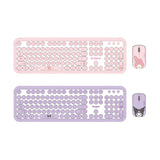 sanrio wireless keyboard mouse set, kuromi, my melody, top view