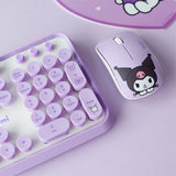 sanrio wireless keyboard mouse set, kuromi numpad detail